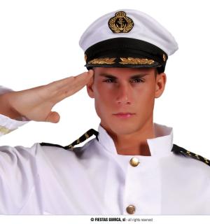 Casquette de capitaine de marine en tissu