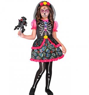 Robe fille jour des morts taille 4/5 ans