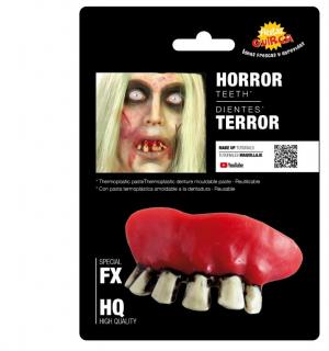 Dentier horreur en thermoplastique