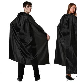 Cape noire sans col 130 cm