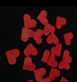 Canon à confettis Coeur rouge 60 cm