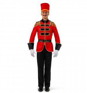 Veste Monsieur Loyal rouge et noir avec dorures taille M