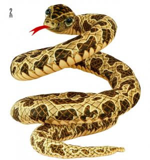 Serpent 200cm en peluche pour décoration Halloween
