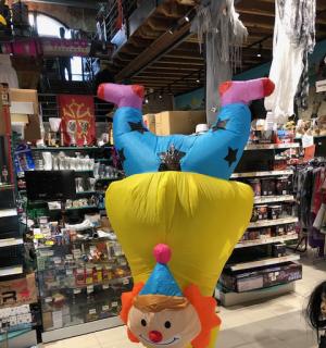 Clown acrobate gonflable intégral taille M/L