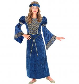 Lady Renaissance bleue et or taille 8/10 ans