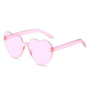 Lunettes coeur PVC rose (N51 bis)
