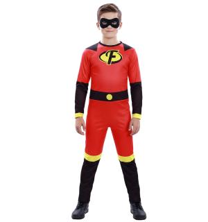 Super-héros famille indestructible rouge enfant mixte taille 5/6 ans