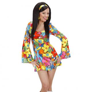 Robe disco flower power taille S