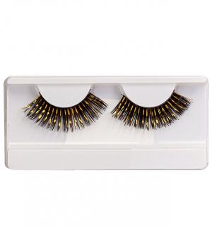 Faux cils noir et or