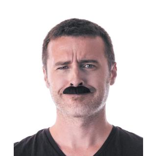 Moustaches adhésive Charlot