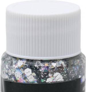 Pot gel grosse paillette argent 20gr