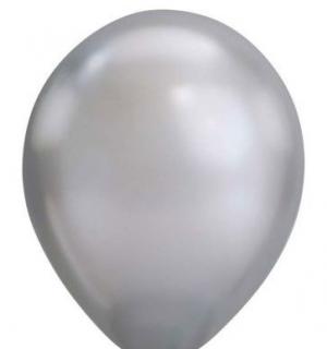 100 ballons métallisés argent