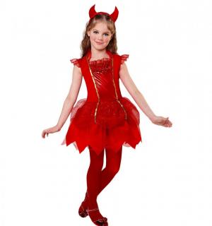 Robe diablesse fille 4/5 ans